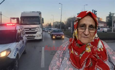 Trabzonda kamyonun çarptığı yaşlı kadın hayatını kaybetti